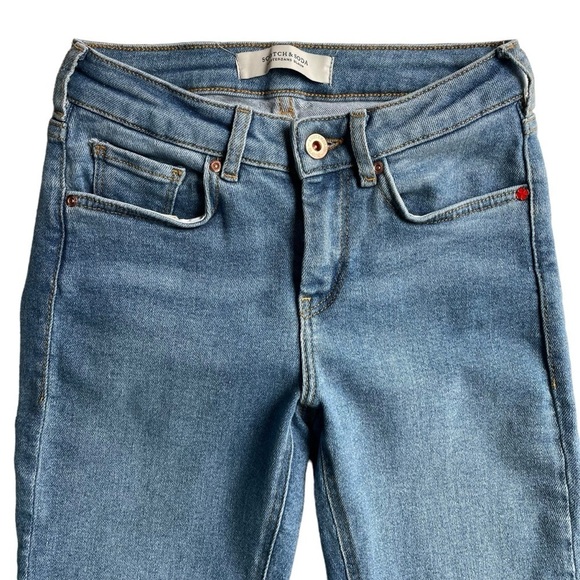 Scotch & Soda Amsterdam Blauw Denim Skinny Jeans Blue Size 25W 32L LA BOHEMIENNE - Picture 3 of 10